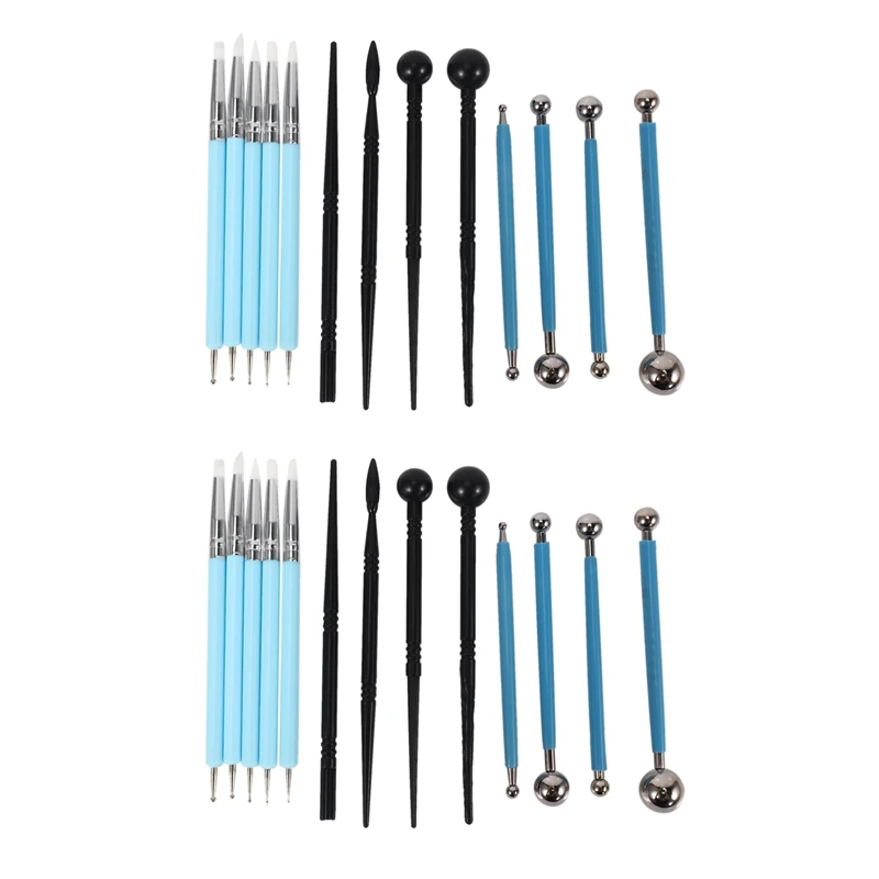 26Pcs Polymer Modeling Clay Sculpting Tools, Dotting Pen, Silicone Tips, Ball Stylus, Pottery Ceramic Clay Tools Set
26Pcs Polymer Modeling Clay Sculpting Tools, Dotting Pen, Silicone Tips, Ball Stylus, Pottery Ceramic Clay Tools Set
