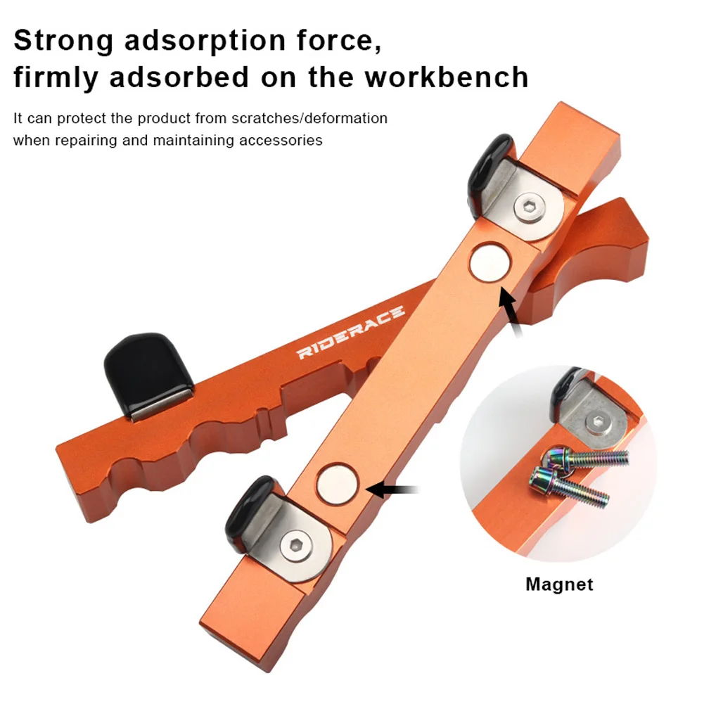 Bicycle Rear Suspension Shock Absorber Holder Front Fork Repair Clamp Bike Repair Tool Aluminum Alloy Cycling Accessories
Bicycle Rear Suspension Shock Absorber Holder Front Fork Repair Clamp Bike Repair Tool Aluminum Alloy Cycling Accessories