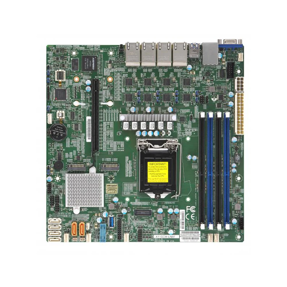 X11SCM-LN8F For Supermicro Server Motherboard 8th/9th Gen. Core i3 Xeon E-2100/2200 Processor LGA1151
X11SCM-LN8F For Supermicro Server Motherboard 8th/9th Gen. Core i3 Xeon E-2100/2200 Processor LGA1151