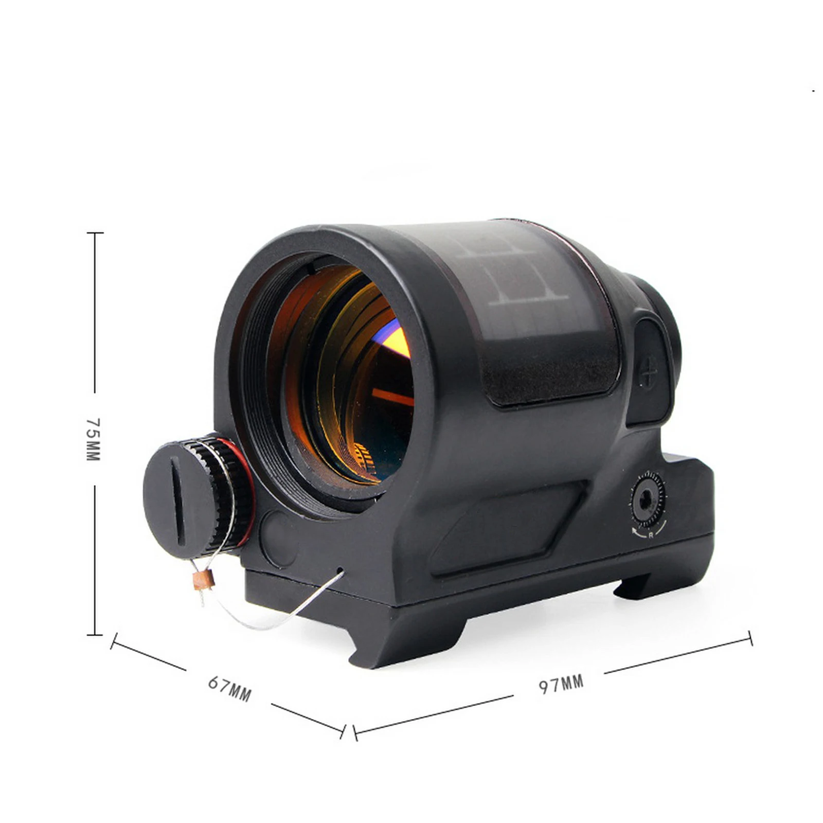 1X38 Tactical Red Dot Sight Holographic Reflex Solar Power System QD Mount Optics Rifle Scopes Telescope Hunting Supplies
1X38 Tactical Red Dot Sight Holographic Reflex Solar Power System QD Mount Optics Rifle Scopes Telescope Hunting Supplies