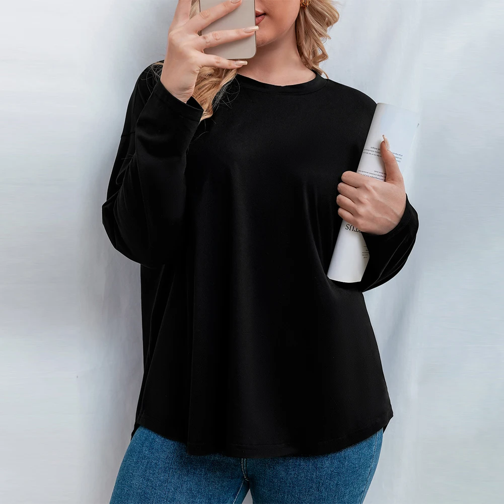 Plus Size Women Solid Long Sleeve Casul Tops Ladies Backless Round-Neck Casual Loose Blouse T Shirt Top
Plus Size Women Solid Long Sleeve Casul Tops Ladies Backless Round-Neck Casual Loose Blouse T Shirt Top