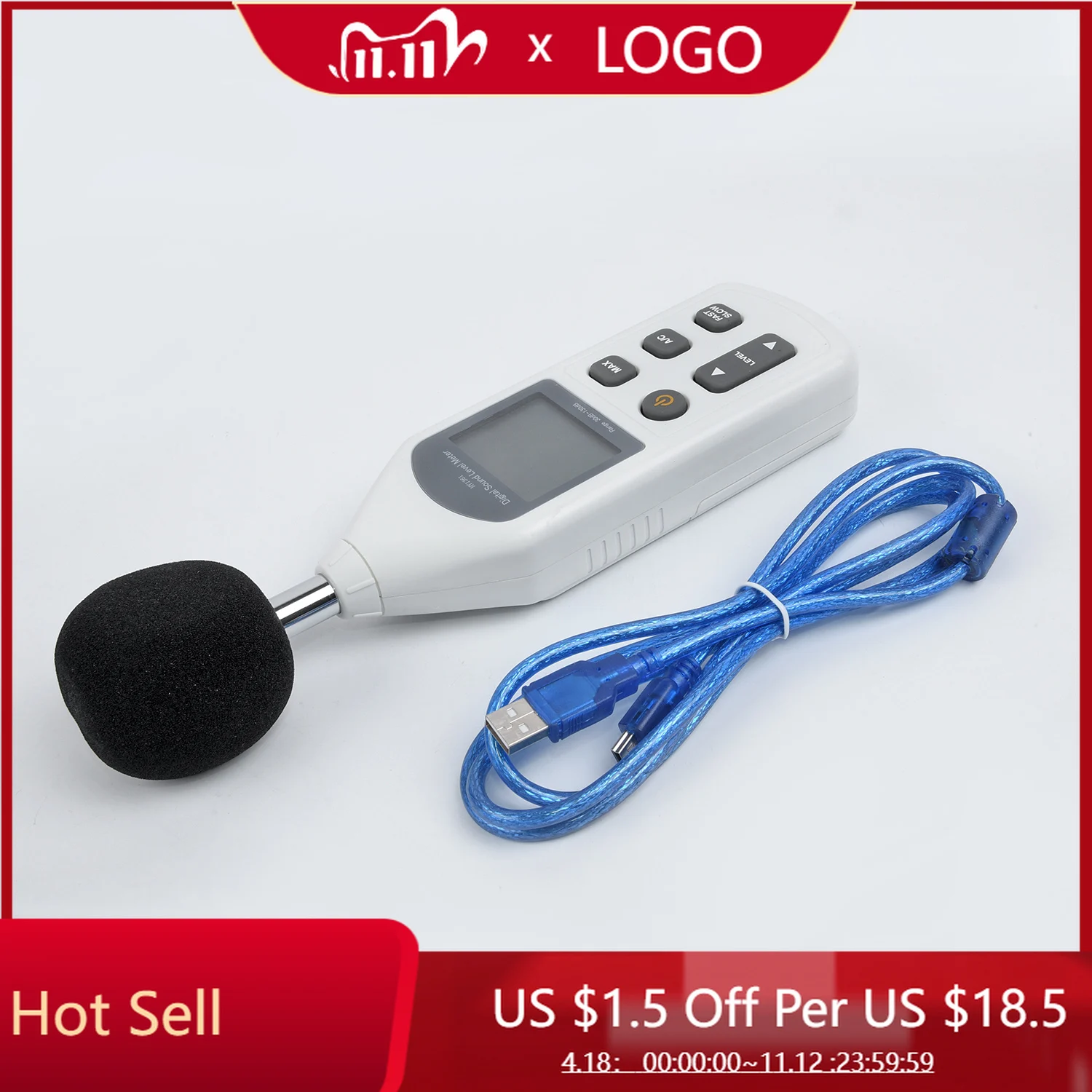 Professional Sound Level Meter Kit Sponge Ball USB Cable CD Monitoring Decibel Noise Measurement Pressure Tester
Professional Sound Level Meter Kit Sponge Ball USB Cable CD Monitoring Decibel Noise Measurement Pressure Tester