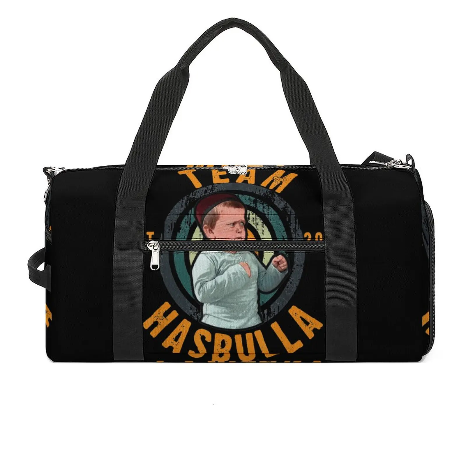 Funny Hasbulla Smile Gym Bag Fighting Little Khabib Meme Outdoor Sports Bags Large Travel Training Design Handbag Fitness Bag
Funny Hasbulla Smile Gym Bag Fighting Little Khabib Meme Outdoor Sports Bags Large Travel Training Design Handbag Fitness Bag