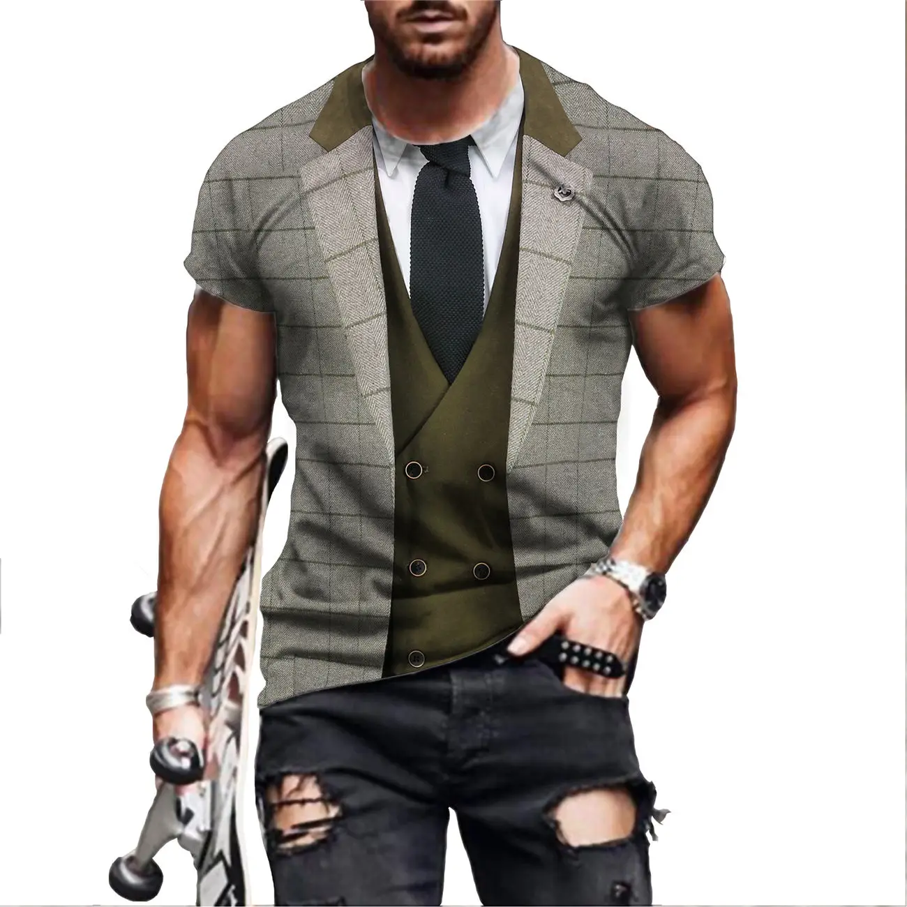 Summer Funny Fake Suit 3D T Shirt Tuxedo Bow Tie 3D Printed Cosplay T Shirts 2022 Men Fashion Short Sleeve Streetwear Fake Suit
Summer Funny Fake Suit 3D T Shirt Tuxedo Bow Tie 3D Printed Cosplay T Shirts 2022 Men Fashion Short Sleeve Streetwear Fake Suit
