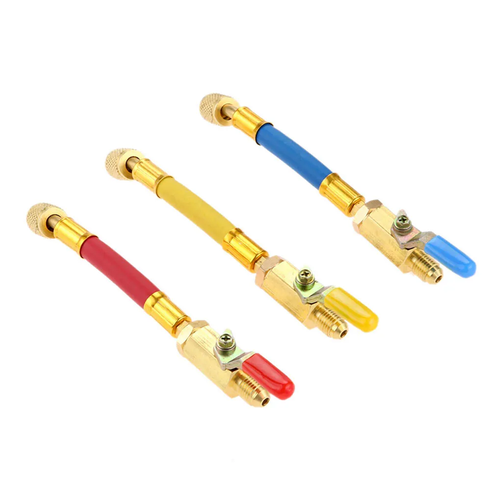 3Pcs Car Refrigerant Charging Hoses A/C Manifold R134A R410A R22 R12 Universal Air Condition Charging Hose Set
3Pcs Car Refrigerant Charging Hoses A/C Manifold R134A R410A R22 R12 Universal Air Condition Charging Hose Set