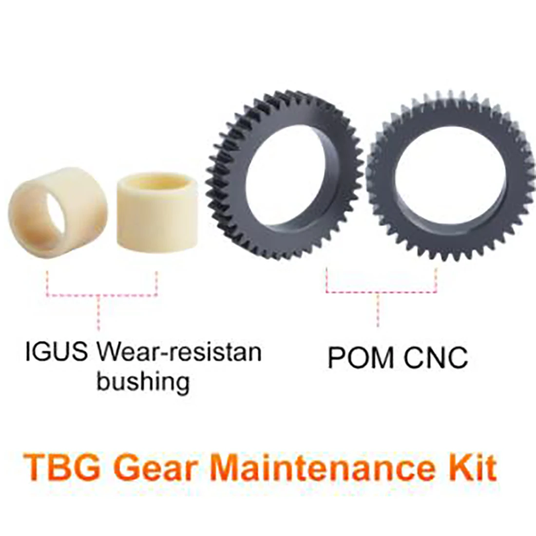 Комплект для обслуживания шестерни TBG, совместим только с 3d-принтером TBG Gear
Комплект для обслуживания шестерни TBG, совместим только с 3d-принтером TBG Gear