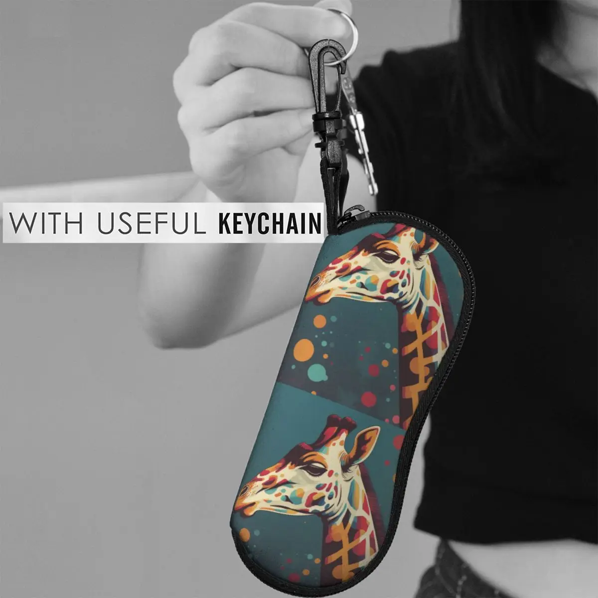 Giraffe Vertical Glasses Case Retro Multicolored Soft Travel Sunglasses Pouch Men Women Zipped Eyewear Bag
Giraffe Vertical Glasses Case Retro Multicolored Soft Travel Sunglasses Pouch Men Women Zipped Eyewear Bag