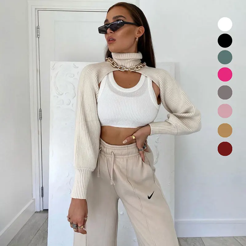 2021 Women's Solid Color Sleeve Lantern Sleeve Turtleneck Woolen Sleeve Solid Color Sweater Women Fall Clothes for Women
2021 Women's Solid Color Sleeve Lantern Sleeve Turtleneck Woolen Sleeve Solid Color Sweater Women Fall Clothes for Women