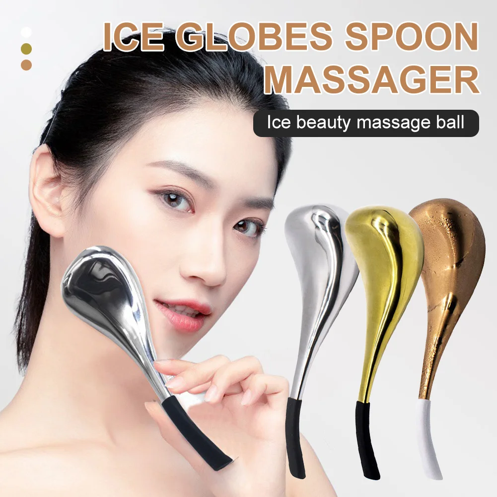 Ice Globes Spoon Massager Stainless Steel Facial Massage Stick Lighten Fine Lines Dark Circles Skin Care Tools
Ice Globes Spoon Massager Stainless Steel Facial Massage Stick Lighten Fine Lines Dark Circles Skin Care Tools