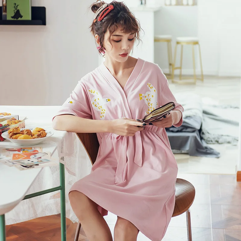 Pyjama Woman Summer Short Sleeve Cotton Strawberry Nightdress Korean Sweet Lovely Japanese Princess Style Home Dress Sleepwear
Pyjama Woman Summer Short Sleeve Cotton Strawberry Nightdress Korean Sweet Lovely Japanese Princess Style Home Dress Sleepwear