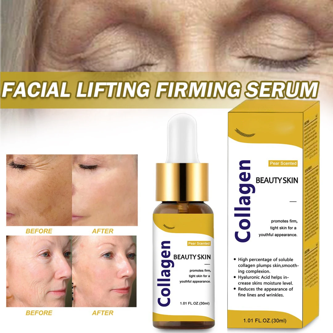 1 Pc 30ml Collagen Hyaluronic Acid Facial Serum Skin Anti-wrinkle Firming Smoothing Moisturizing Facial Skin Care Products
1 Pc 30ml Collagen Hyaluronic Acid Facial Serum Skin Anti-wrinkle Firming Smoothing Moisturizing Facial Skin Care Products