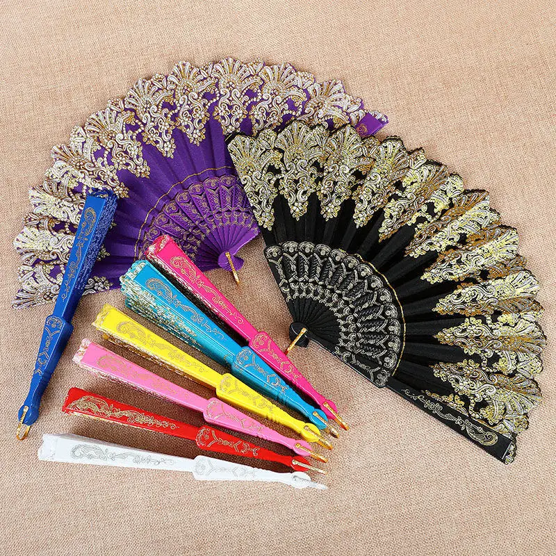Ancient Folding Fan Hot Stamping Plastic Bone Hand Fan Portable Female Wing Chun Dance Fan Photo Props Wedding Party Decoration 
Ancient Folding Fan Hot Stamping Plastic Bone Hand Fan Portable Female Wing Chun Dance Fan Photo Props Wedding Party Decoration