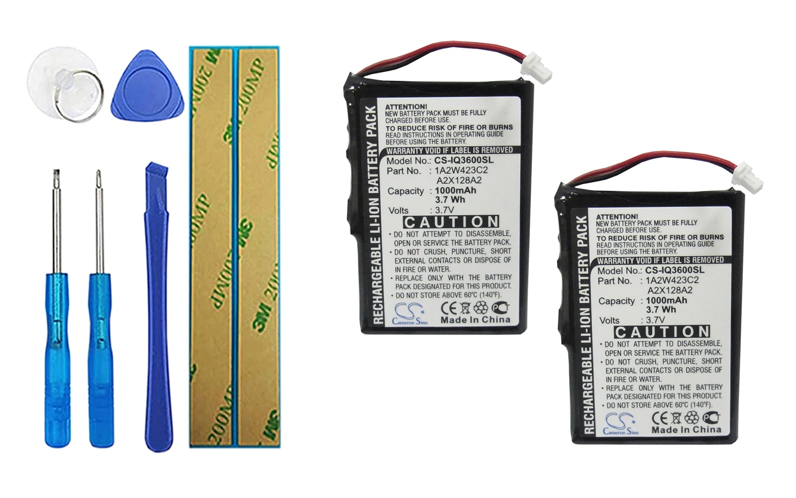 Аккумулятор 1000 мА для Garmin iQue 3200, iQue 3600, iQue 3600a 1A2W423C2, A2X128A2, 2 упаковки
Аккумулятор 1000 мА для Garmin iQue 3200, iQue 3600, iQue 3600a 1A2W423C2, A2X128A2, 2 упаковки