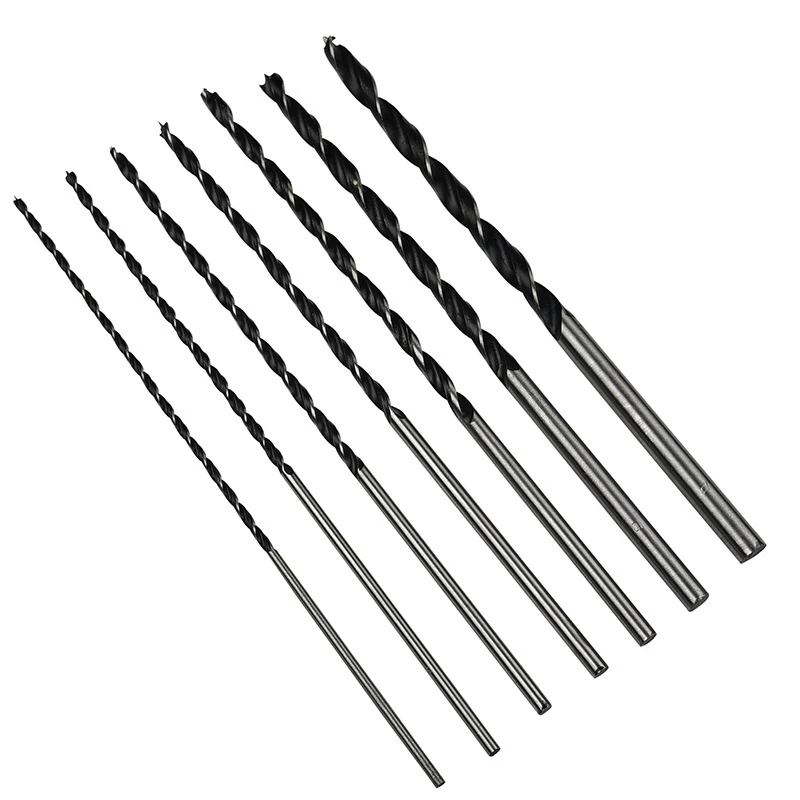 7pcs 200mm Extra Long Rolled Wood Brad Point Drill Bit Set Woodworking Spiral Drill Bit With Center Point 4-12mm Woodworking Too
7pcs 200mm Extra Long Rolled Wood Brad Point Drill Bit Set Woodworking Spiral Drill Bit With Center Point 4-12mm Woodworking Too
