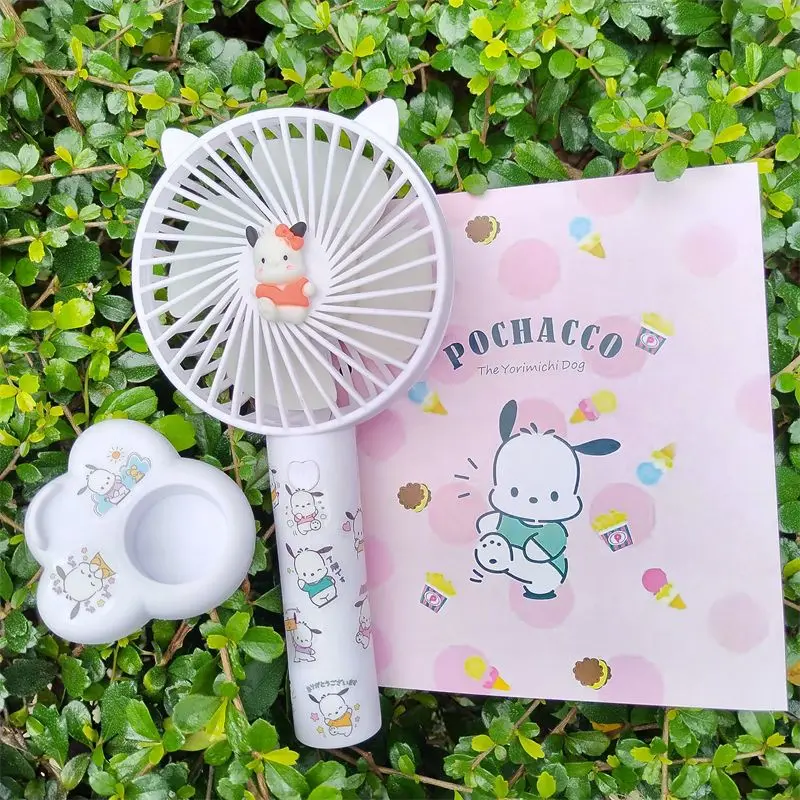 Sanrio Kawaii Hello Kitty Fan Cartoon Summer Pochacco USB Charging Outdoor Portable Handheld Small Fan Handmade DIY Mute Fan
Sanrio Kawaii Hello Kitty Fan Cartoon Summer Pochacco USB Charging Outdoor Portable Handheld Small Fan Handmade DIY Mute Fan