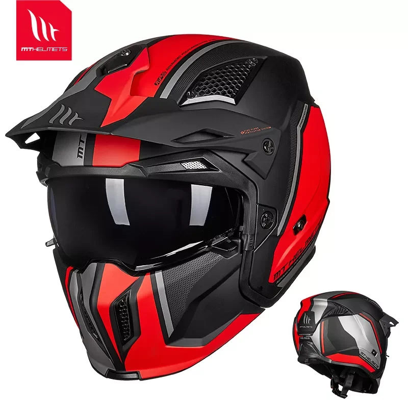 New Full Face Helmet Motorcycle Helmets Modular High Quality DOT ECE Approved MT Personality Off Road Changeable Moto Helmets
New Full Face Helmet Motorcycle Helmets Modular High Quality DOT ECE Approved MT Personality Off Road Changeable Moto Helmets