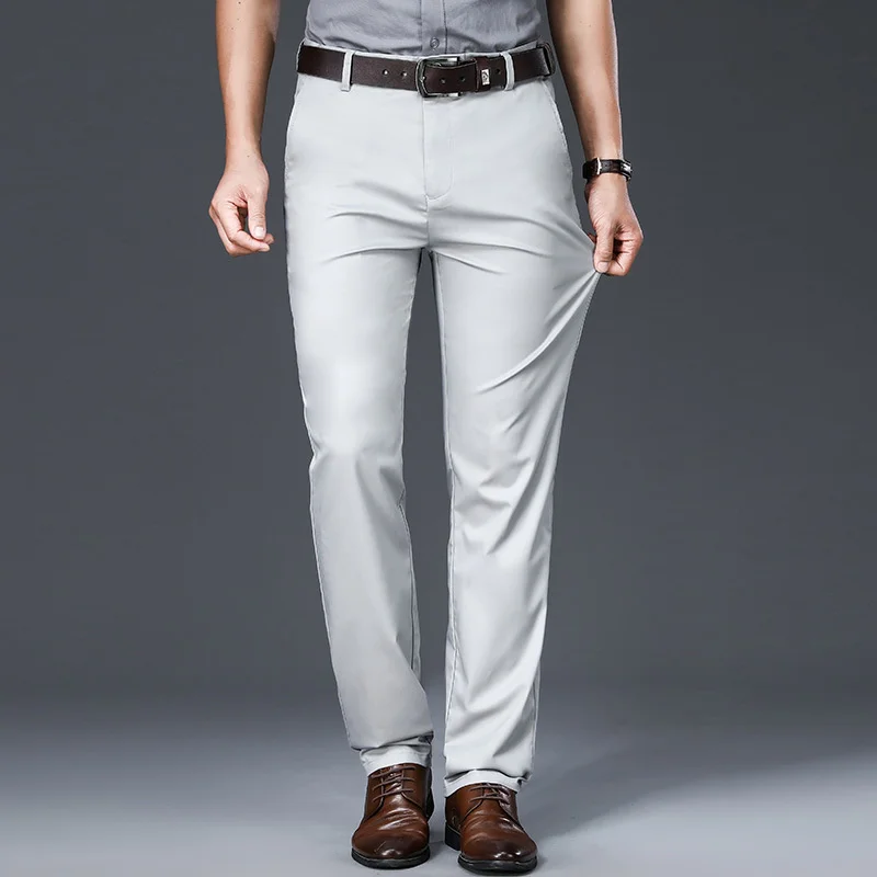 Thin Summer Suit Pants Mens High Waist Straight Clothing Formal Male Dress Trousers Classic Business
Thin Summer Suit Pants Mens High Waist Straight Clothing Formal Male Dress Trousers Classic Business