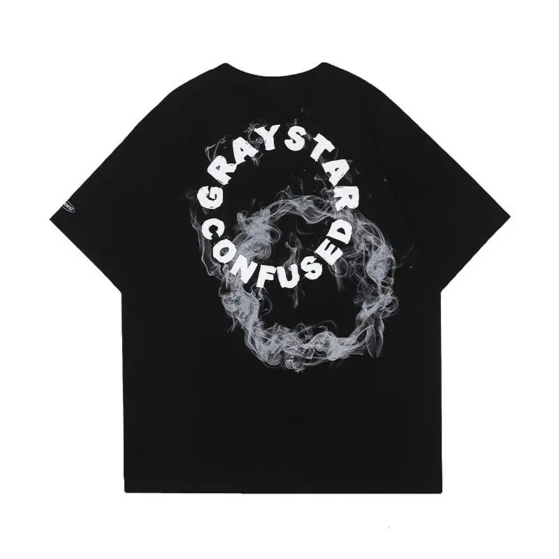 Американская новая забавная футболка с принтом в виде кольца дыма, мужская и женская Свободная футболка для пары в колледже на лето
Американская новая забавная футболка с принтом в виде кольца дыма, мужская и женская Свободная футболка для пары в колледже на лето