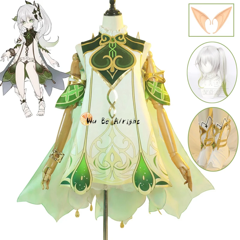Game Genshin Impact Nahida Cosplay Costume Genshin Lesser Lord Kusanali Cosplay Nahida Wig With Elf Ears Halloween Maid Costume
Game Genshin Impact Nahida Cosplay Costume Genshin Lesser Lord Kusanali Cosplay Nahida Wig With Elf Ears Halloween Maid Costume