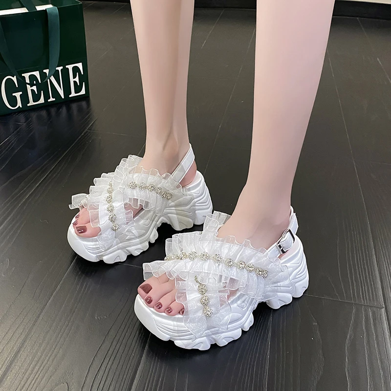 Platform Slippers Sandals Women 2022 Fashion Thick Sole Slippers Lace Chunky Slides Summer Casual Beach Slides Zapatos Mujer
Platform Slippers Sandals Women 2022 Fashion Thick Sole Slippers Lace Chunky Slides Summer Casual Beach Slides Zapatos Mujer