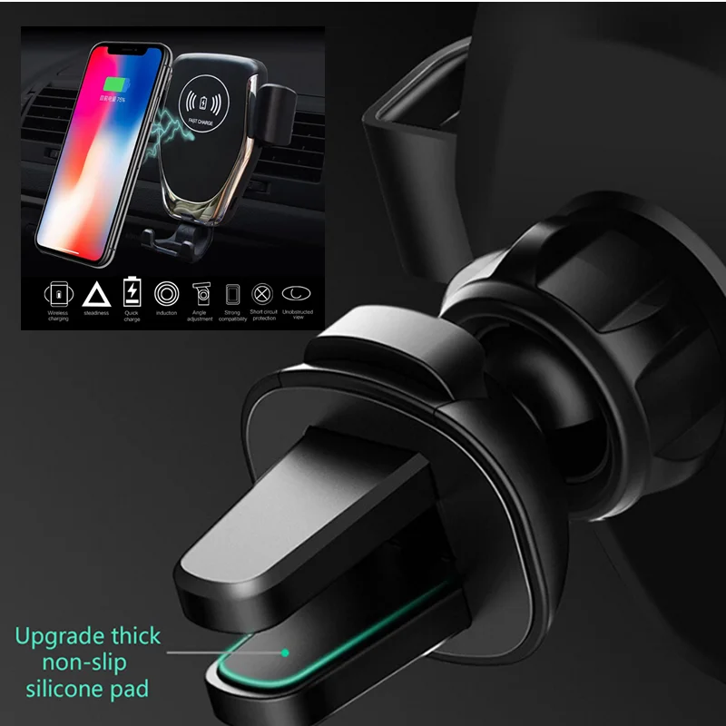 10W Qi Wireless Fast Charger Car Mount Holder Stand Auto Sensor Charging New Arrival
10W Qi Wireless Fast Charger Car Mount Holder Stand Auto Sensor Charging New Arrival