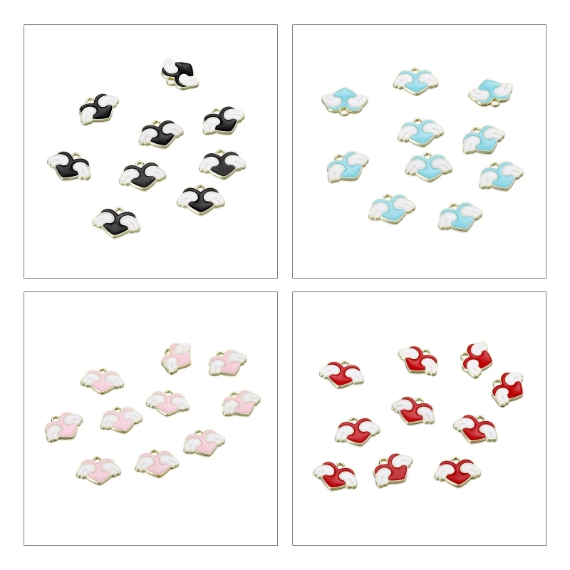 10 Pieces Colorful Angel Wings Heart Charm Pendant for Diy Necklace Bracelets Earrings Cellphone Decorative Accessories
10 Pieces Colorful Angel Wings Heart Charm Pendant for Diy Necklace Bracelets Earrings Cellphone Decorative Accessories