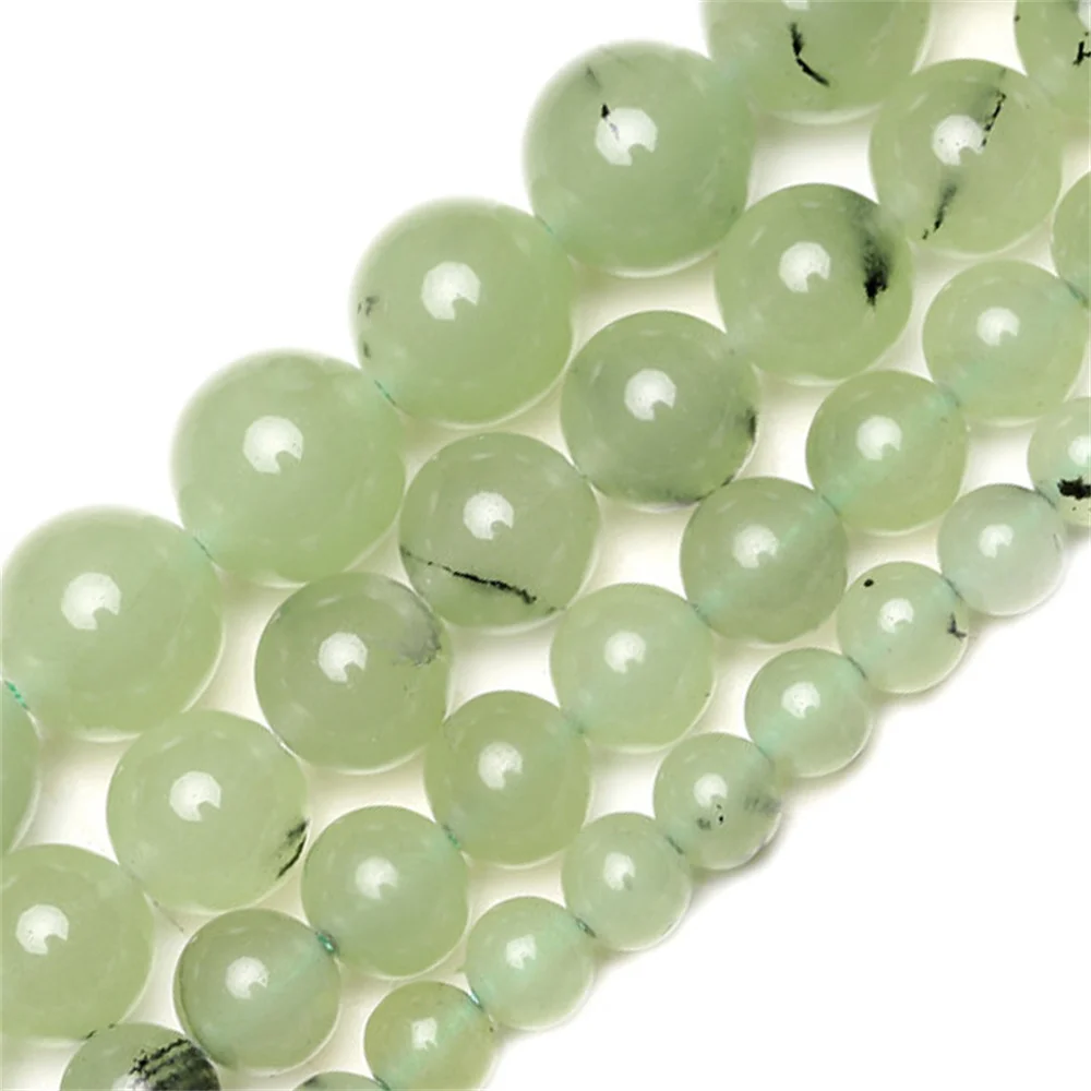 Green Prehnites Natural Stone Beads Round Loose Beads For Bracelet Necklace Jewelry Making DIY Decorative Accessories
Green Prehnites Natural Stone Beads Round Loose Beads For Bracelet Necklace Jewelry Making DIY Decorative Accessories