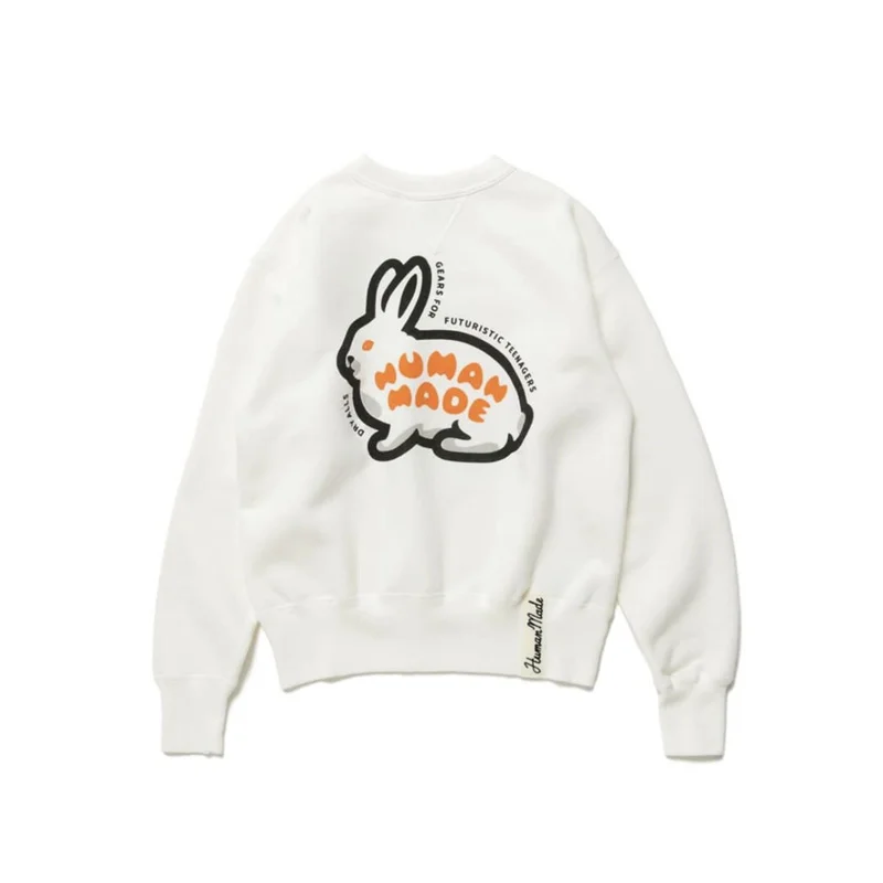 Heavy Fabric Human Made Sweatshirts Hip Hop Men Women Oversize Rabbit Print Crewneck Hoodie
Heavy Fabric Human Made Sweatshirts Hip Hop Men Women Oversize Rabbit Print Crewneck Hoodie