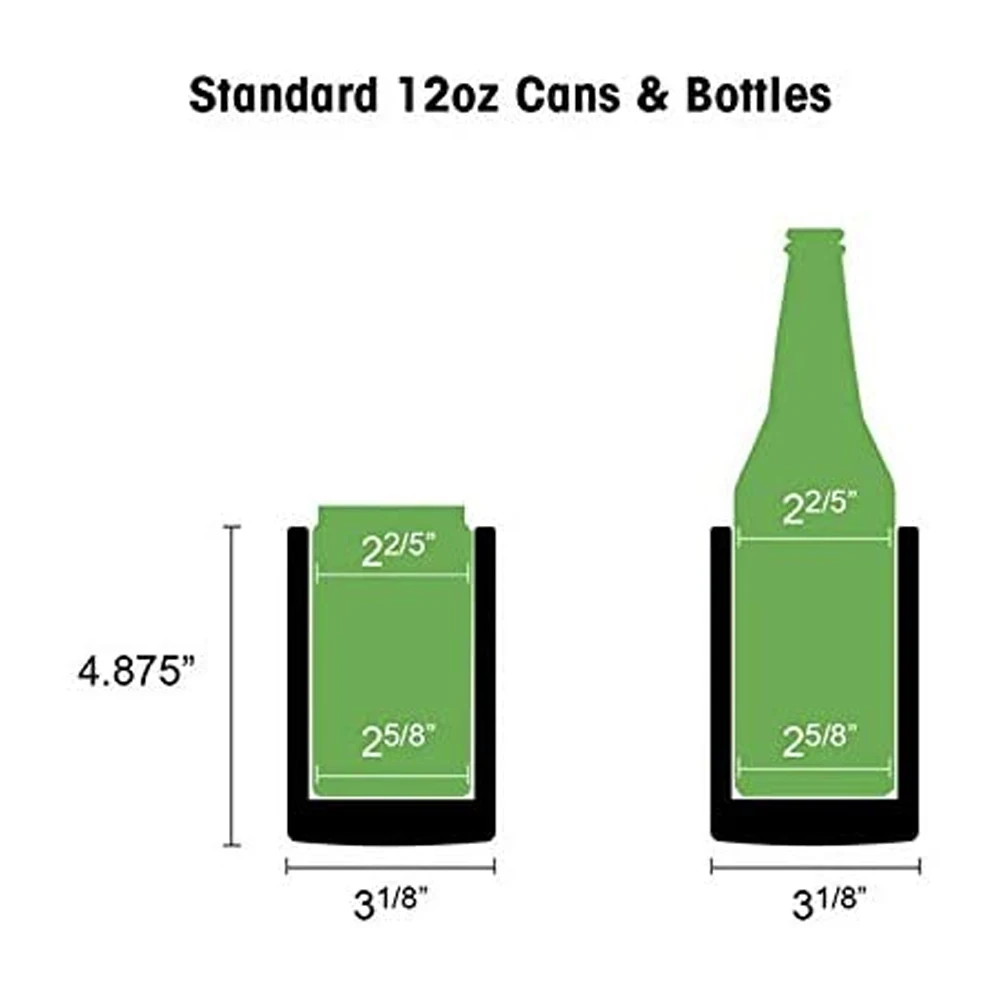 Вакуумный изолированный кулер для 12 унций стандартных банок с двойными стенками