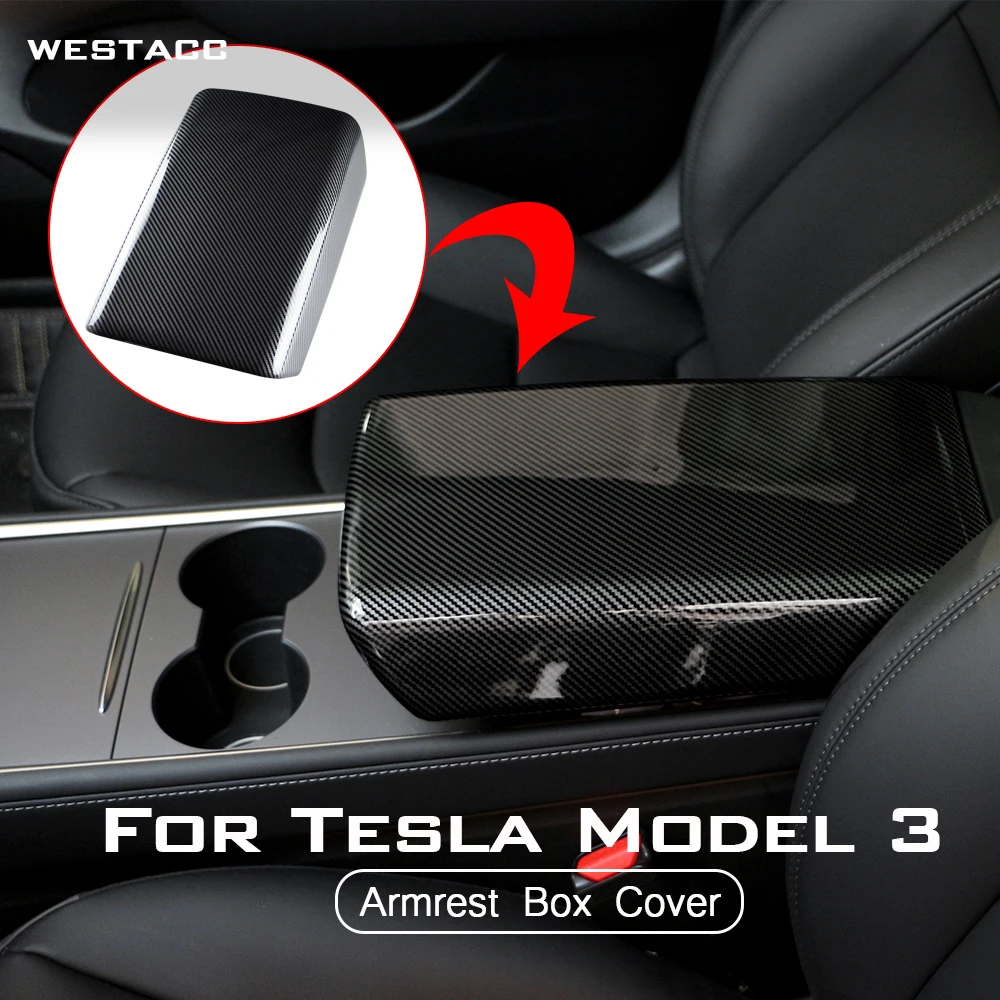 Carbon Fbier Car Center Console Seat Armrest Box Protective Decoration Cover Cap for Tesla Model 3 2016 - 2022 Accessories
Carbon Fbier Car Center Console Seat Armrest Box Protective Decoration Cover Cap for Tesla Model 3 2016 - 2022 Accessories