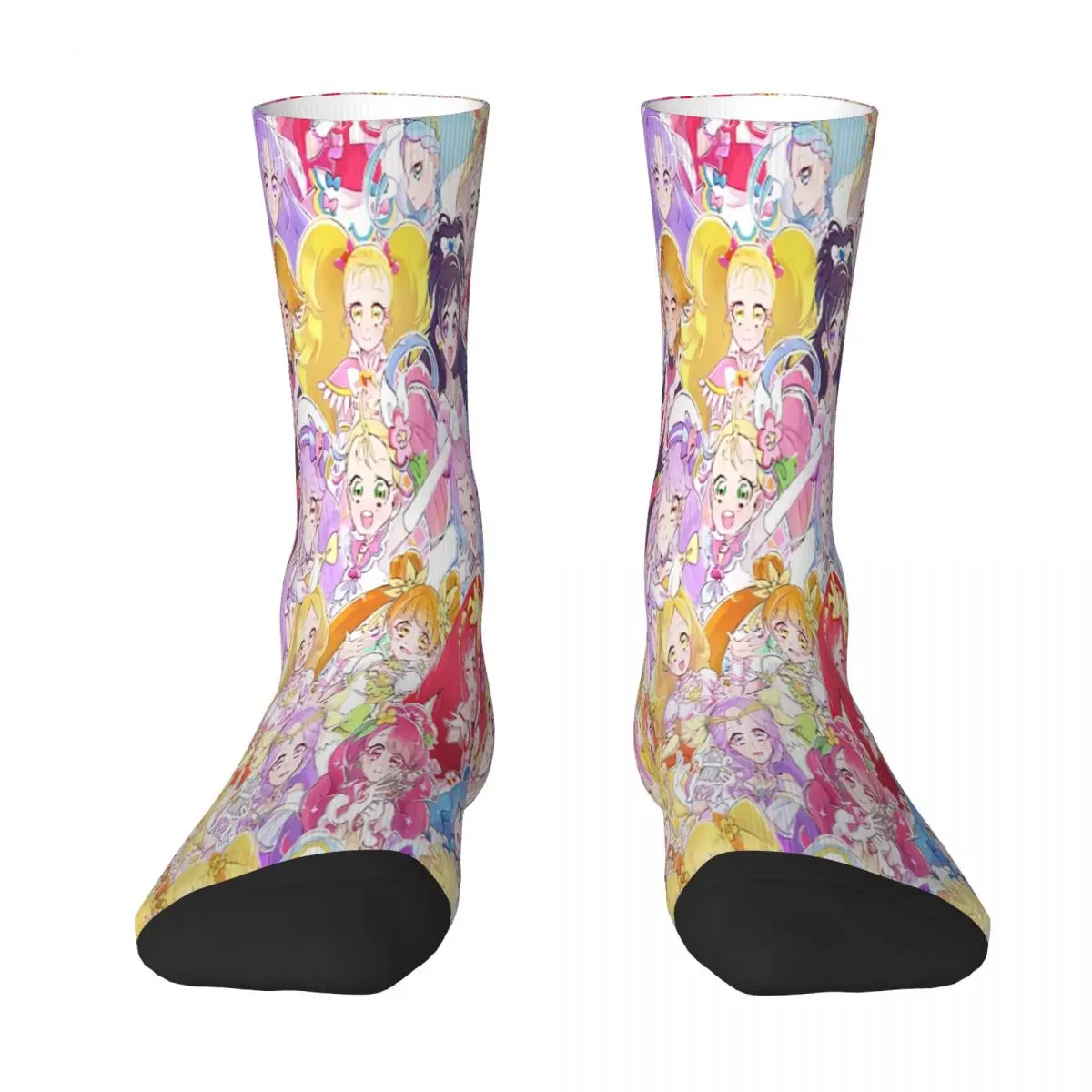 

Delicious Party All Together Pretty Cure Precure Princess Anime Sock Socks Men Women Polyester Stockings Customizable Sweetshirt