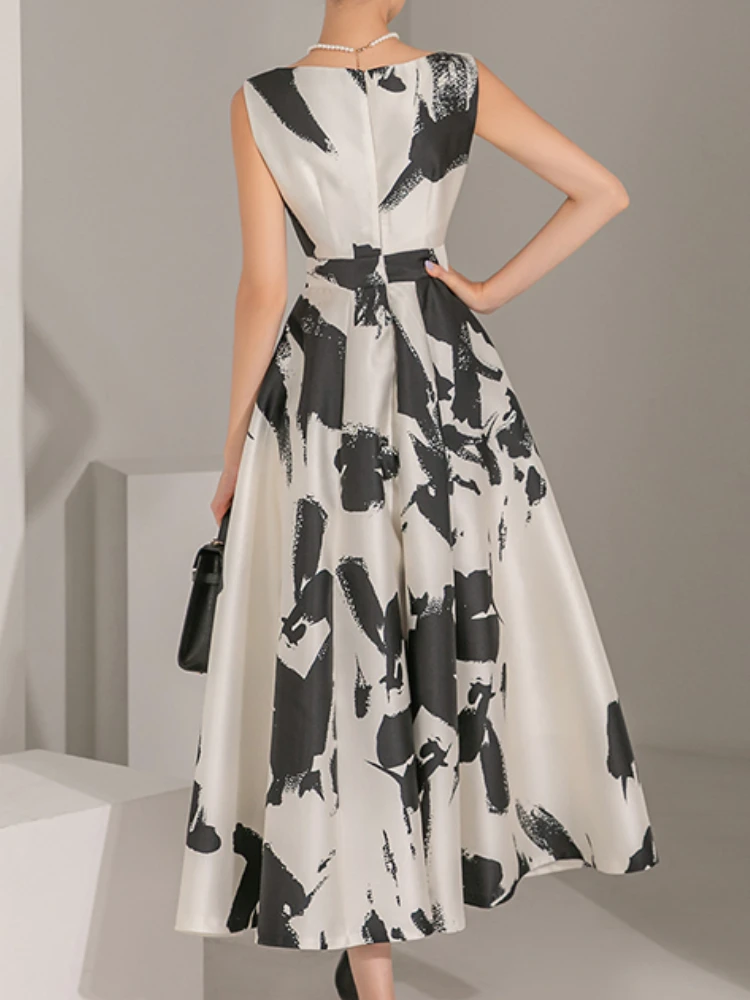 New Summer Casual Elegant Print Midi Party Dress Women Sleeveless Vintage A-Line Beach Maxi Retro Sundress Female Vestidos
New Summer Casual Elegant Print Midi Party Dress Women Sleeveless Vintage A-Line Beach Maxi Retro Sundress Female Vestidos
