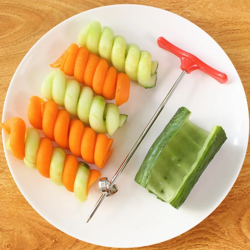 Vegetable Spiral Knife Creative Potato Carrot Cucumber Salad Shredder Simple Kitchen Tool
Vegetable Spiral Knife Creative Potato Carrot Cucumber Salad Shredder Simple Kitchen Tool