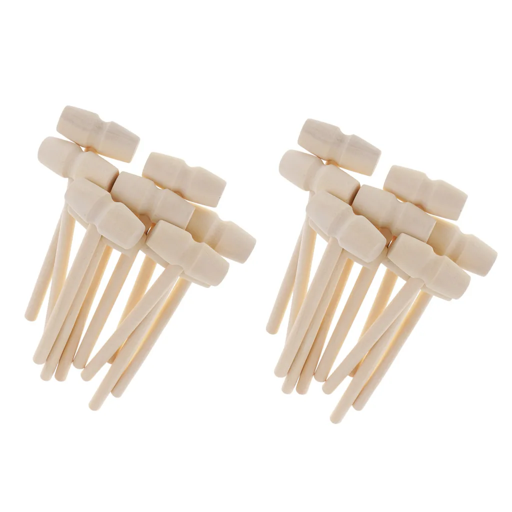 10Pcs Mini Wooden Hammer Wood DIY Crafts Pounder Replacement Wood Mallets Baby 3D Baking Tools for Kids Party Favros
10Pcs Mini Wooden Hammer Wood DIY Crafts Pounder Replacement Wood Mallets Baby 3D Baking Tools for Kids Party Favros