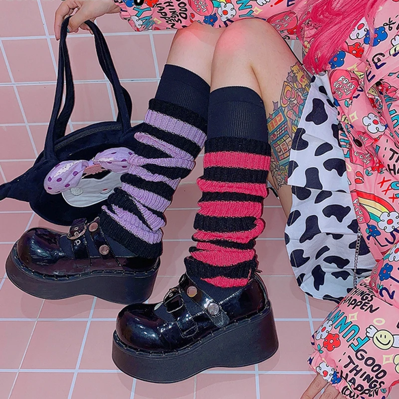 E-girl кавайные Гетры вязаные носки Harajuki Готический Mall Goth винтажные полосатые Стрейчевые до колена классные хипстерские эмо альтернативные н...
E-girl кавайные Гетры вязаные носки Harajuki Готический Mall Goth винтажные полосатые Стрейчевые до колена классные хипстерские эмо альтернативные н...
