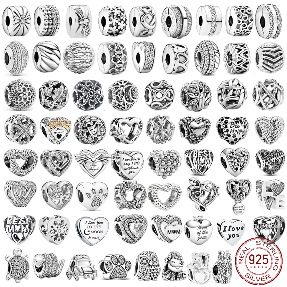 925 Sterling Silver Heart Circular Animal Beads Original Charm Bracelet For Women DIY Fashion Silver 925 Jewelry Making 
925 Sterling Silver Heart Circular Animal Beads Original Charm Bracelet For Women DIY Fashion Silver 925 Jewelry Making