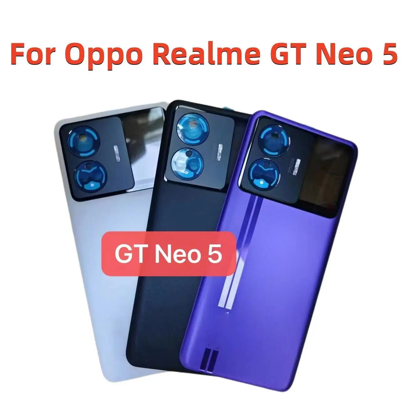 Оригинальная Крышка батарейного отсека для Oppo Realme GT Neo 5 Neo5 стеклянная панель