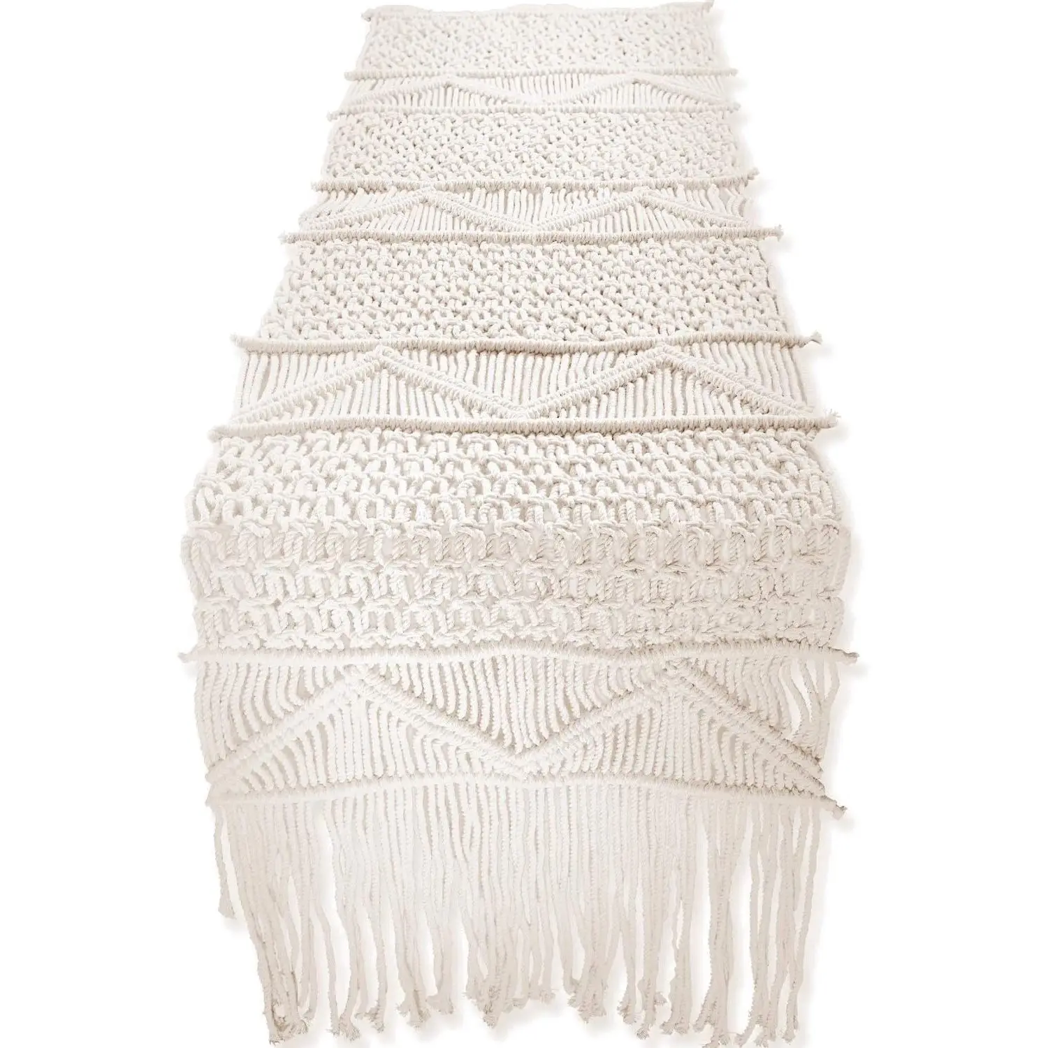 Macrame Table Runner Boho Wedding Table Decoration Vintage Farmhouse and Bohemian Dining Room Style Beige White
Macrame Table Runner Boho Wedding Table Decoration Vintage Farmhouse and Bohemian Dining Room Style Beige White