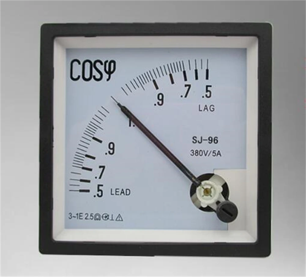1Pcs SJ-96 COS 380V 5A cosφ three phase power factor meter pointer type power factor meter CP-96 SQ-96 JY-96
1Pcs SJ-96 COS 380V 5A cosφ three phase power factor meter pointer type power factor meter CP-96 SQ-96 JY-96