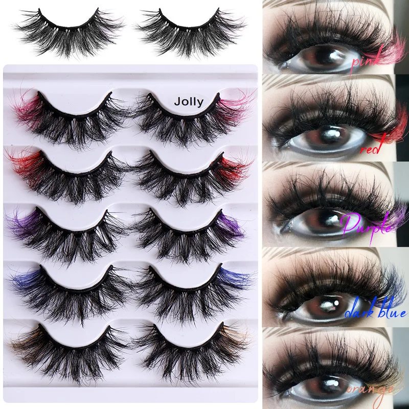 Color False Eyelashes Winged 5 Pairs Dramatic 3D Strip Eye Lashes Thick Crisscross Fake Eyelash Extension Faux Cils maquiagem
Color False Eyelashes Winged 5 Pairs Dramatic 3D Strip Eye Lashes Thick Crisscross Fake Eyelash Extension Faux Cils maquiagem