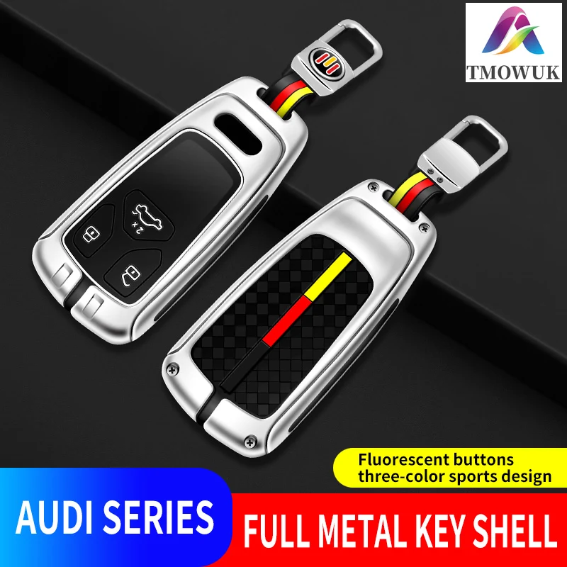 

For Audi A4 B9 A5 A6L A6 S4 S5 S7 8W Q7 4M Q5 TT TTS RS Coupe Styling Accessories Zinc Alloy Car Remote Key Cover Case Shell