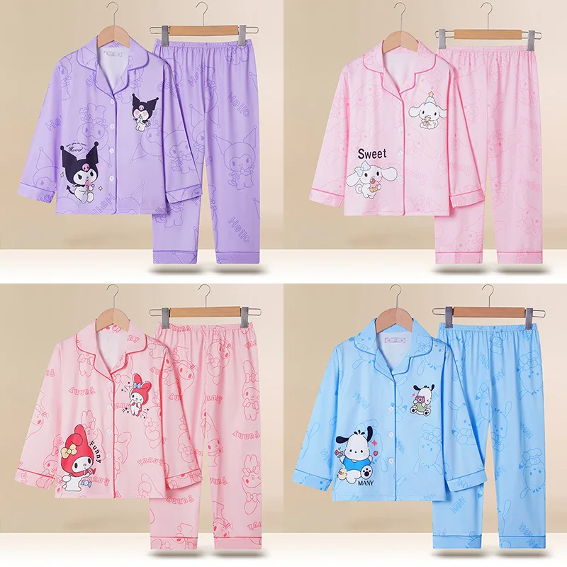 Осенняя детская пижама Sanrioed Набор Kawaii аниме Kuromi Cinnamoroll почтовая Одежда для девочек и мальчиков одежда для сна молочный шелк Детская домашняя одежда
Осенняя детская пижама Sanrioed Набор Kawaii аниме Kuromi Cinnamoroll почтовая Одежда для девочек и мальчиков одежда для сна молочный шелк Детская домашняя одежда
