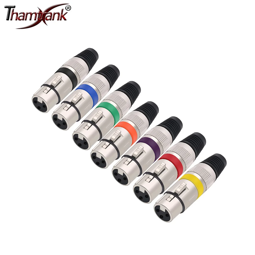 10pcs 3Pins XLR Male/Female Plug Wire Connectors 3Poles XLR Microphone Plug MIC Cable Terminal Connectors 7 Colors
10pcs 3Pins XLR Male/Female Plug Wire Connectors 3Poles XLR Microphone Plug MIC Cable Terminal Connectors 7 Colors