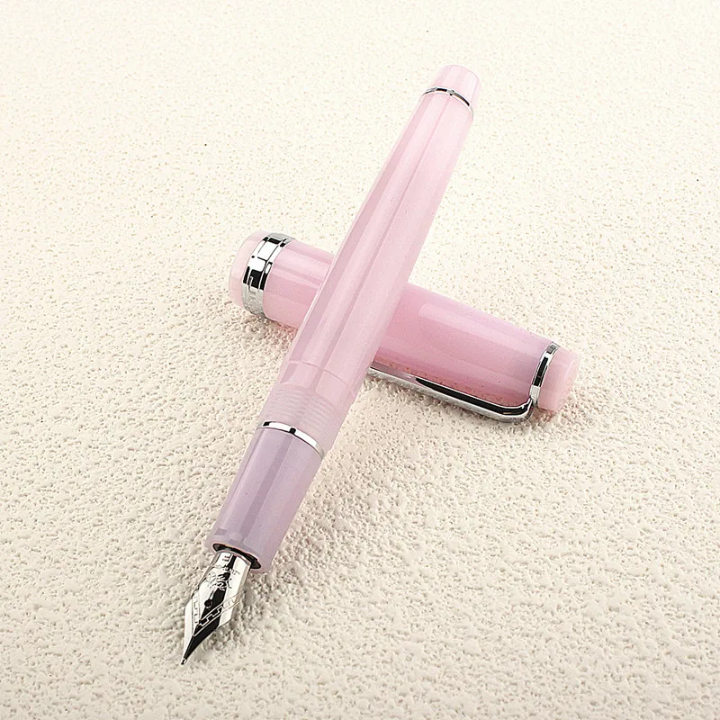 

Ручка перьевая JinHao 82 акриловая с золотистыми наконечниками, 0,5 мм
