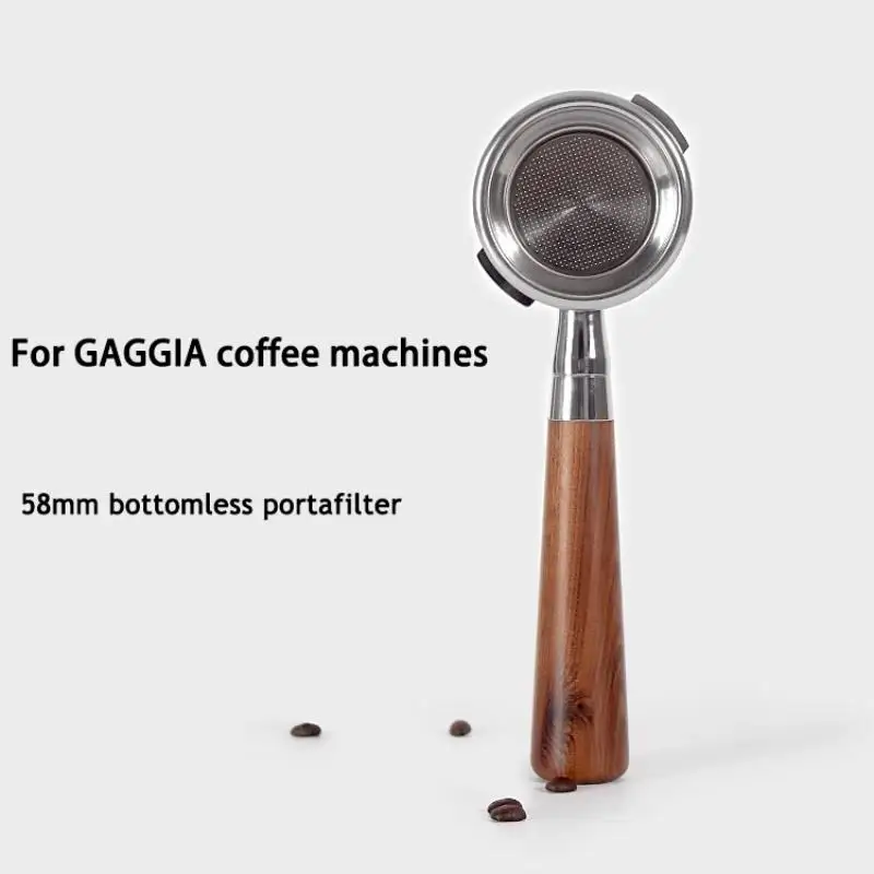

Портативная корзина для кофе GAGGIA, 58 мм, без дна, Сменный фильтр, аксессуары для кофемашины из нержавеющей стали, инструмент для бариста