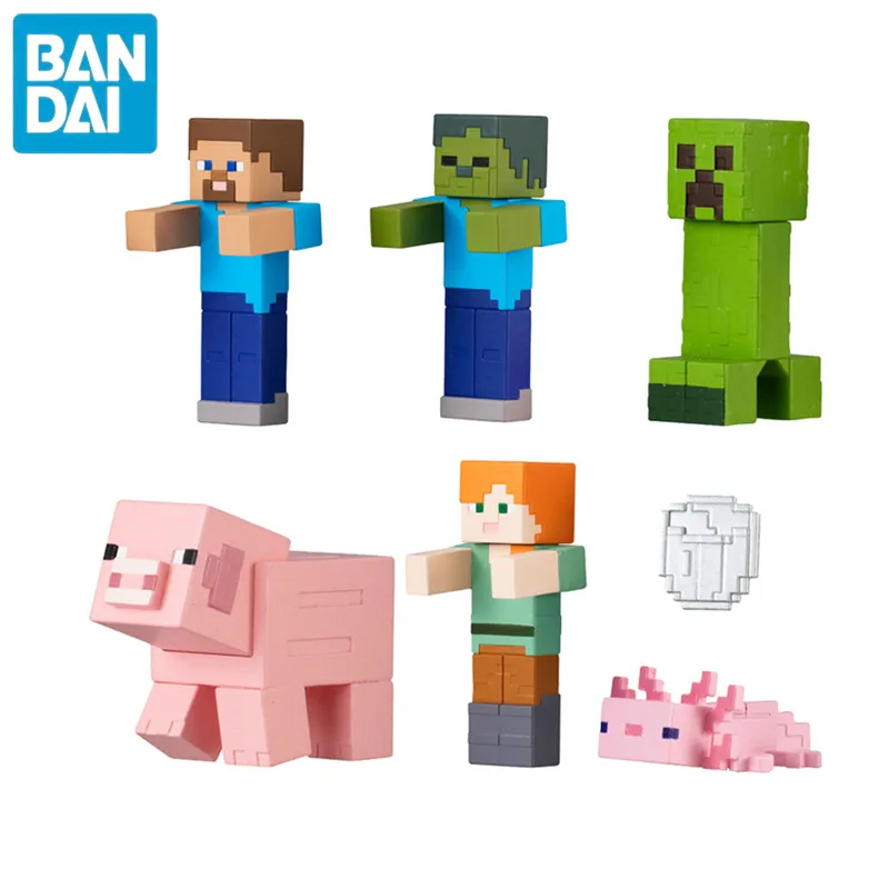 Bandai Original Gashapon Minecraft Anime Steve Zombie Alex Action Figure Collect Model Toys Minecraft Figure Kit Birthday Gift
Bandai Original Gashapon Minecraft Anime Steve Zombie Alex Action Figure Collect Model Toys Minecraft Figure Kit Birthday Gift