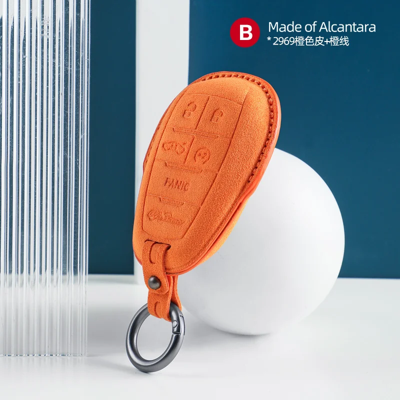 Чехол для автомобильного ключа из алькантары для Alfa Romeo Stelvio Mito Giulietta Giulia Brera 4C 159 GTA 147 156 Mito 166 GT JTD
Чехол для автомобильного ключа из алькантары для Alfa Romeo Stelvio Mito Giulietta Giulia Brera 4C 159 GTA 147 156 Mito 166 GT JTD