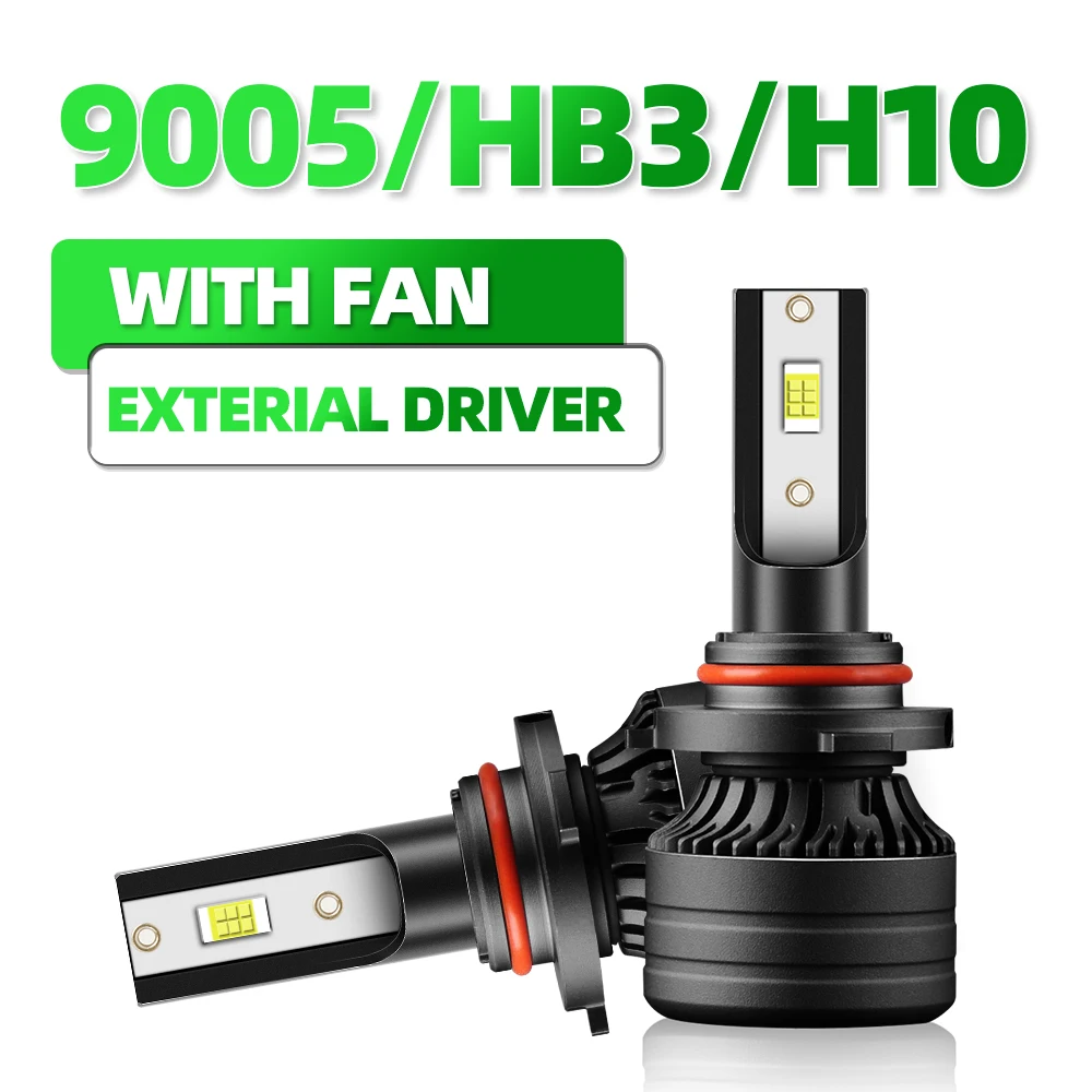 Led Headlight 9005 HB3 H10 Automobile 12V Turbo Fan 18000LM CSP 120W Car Lamps with Exterial Driver High Low Beam Headlamp Luces
Led Headlight 9005 HB3 H10 Automobile 12V Turbo Fan 18000LM CSP 120W Car Lamps with Exterial Driver High Low Beam Headlamp Luces