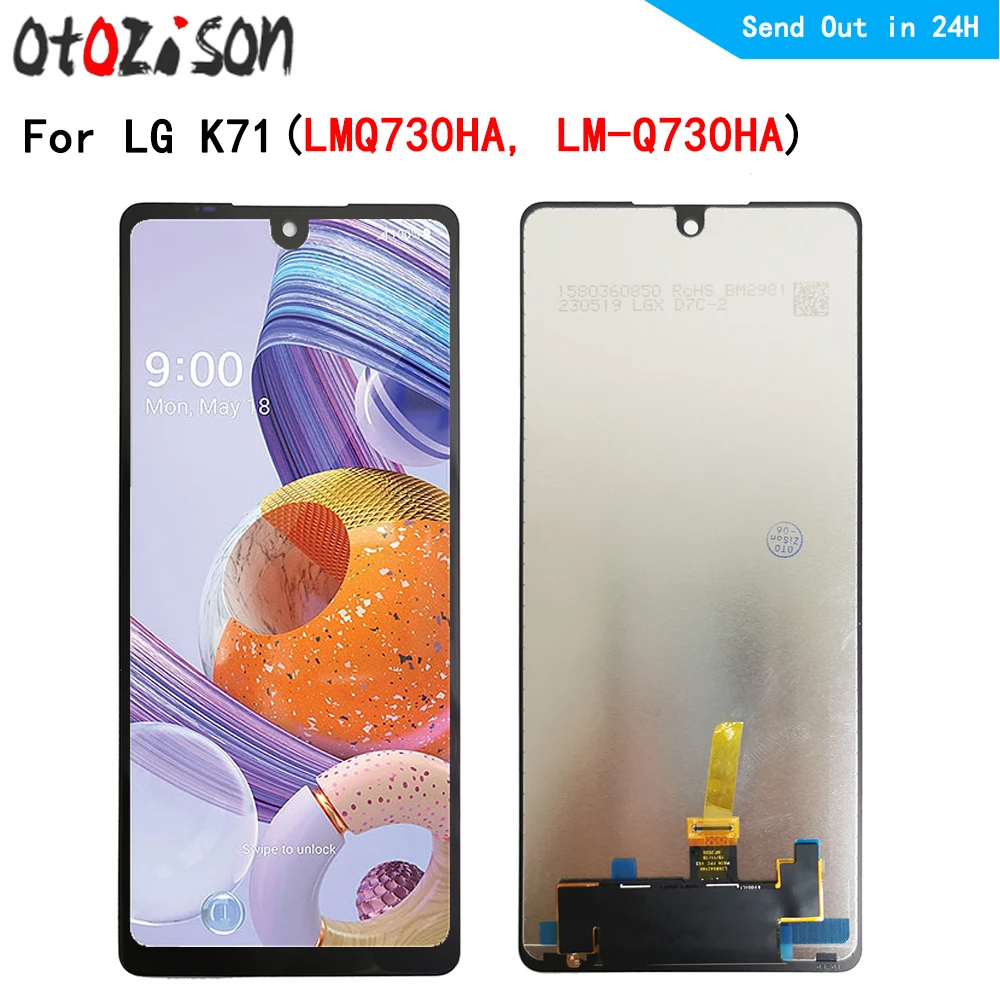 6.8" IPS Display For LG K71 LMQ730HA, LM-Q730HA LCD With Frame LCD Screen Touch Panel Digitizer Assembly For LG K71 
6.8" IPS Display For LG K71 LMQ730HA, LM-Q730HA LCD With Frame LCD Screen Touch Panel Digitizer Assembly For LG K71