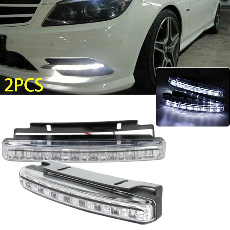 2pcs LED Car Daytime Running Lights DRL 8 LED COB Chips Auto Fog Lamp Headlight Accessories 6000K DC 12V Car Styling
2pcs LED Car Daytime Running Lights DRL 8 LED COB Chips Auto Fog Lamp Headlight Accessories 6000K DC 12V Car Styling